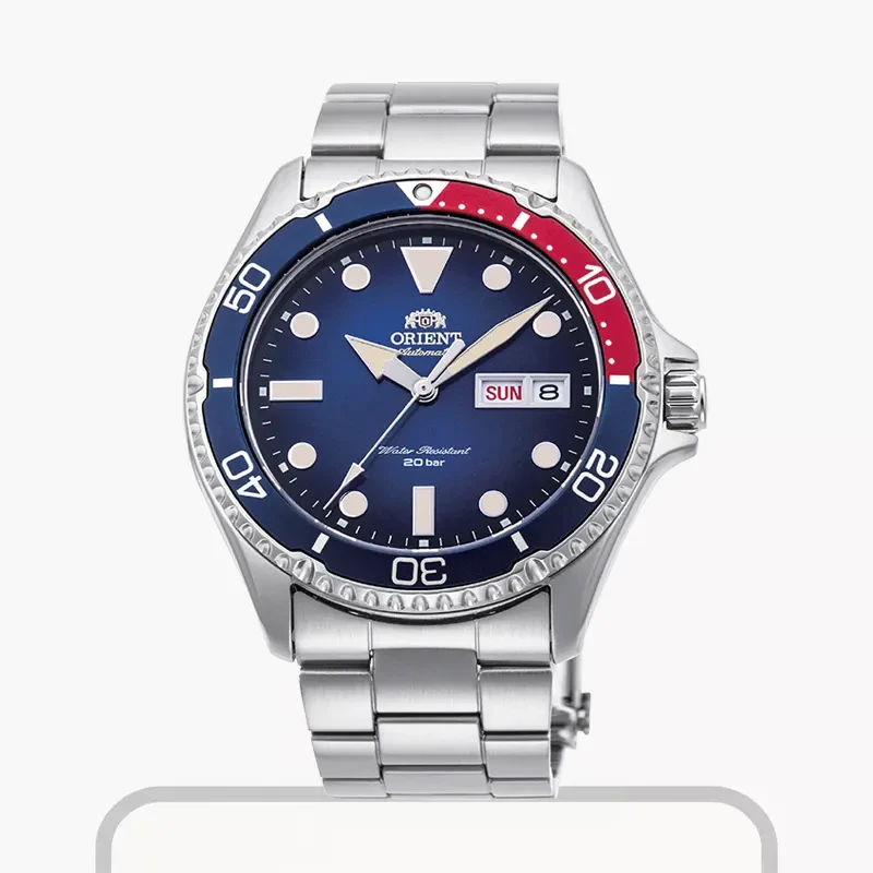 Orient Kamasu II Blue Dial Pepsi Diver Men's Watch- RA-AA0812L